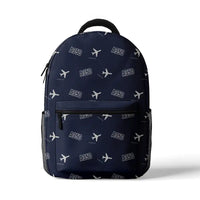 Thumbnail for Airbus A350-900 - 3D Backpack - 3D Pattern - Navy Blue