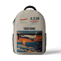 Thumbnail for Airbus A350-900 - 3D Backpack - Beige + Name