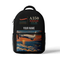 Thumbnail for Airbus A350-900 - 3D Backpack - Black + Name