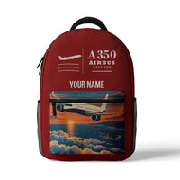 Thumbnail for Airbus A350-900 - 3D Backpack - Red + Name