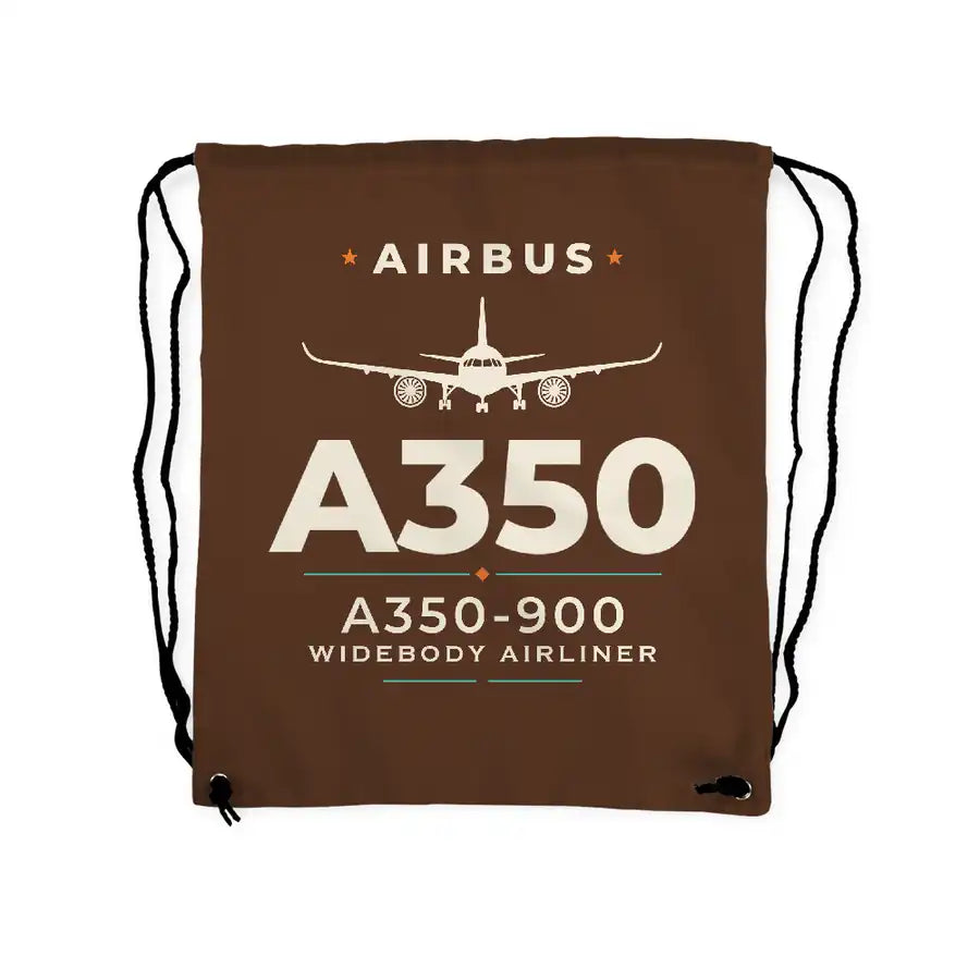 Airbus A350-900 - Drawstring Bag - Heritage - Brown