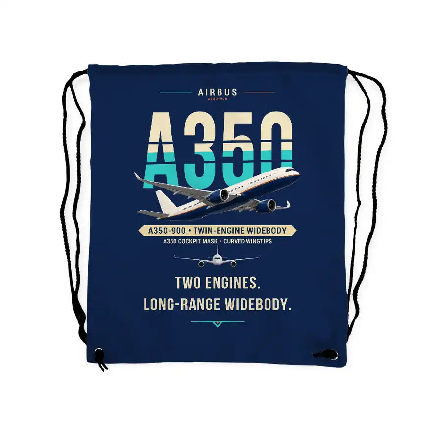 Airbus A350-900 - Drawstring Bag - Original - Dark Blue