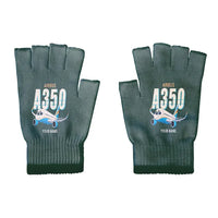 Thumbnail for Airbus A350-900 - Gloves - Cut - Cartoon + Name - Dark Green