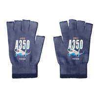 Thumbnail for Airbus A350-900 - Gloves - Cut - Cartoon + Name - Navy Blue