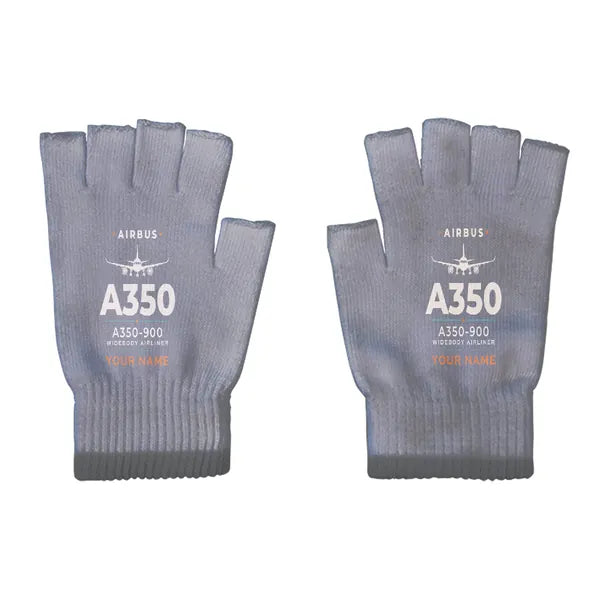 Airbus A350-900 - Gloves - Cut - Heritage + Name - Gray