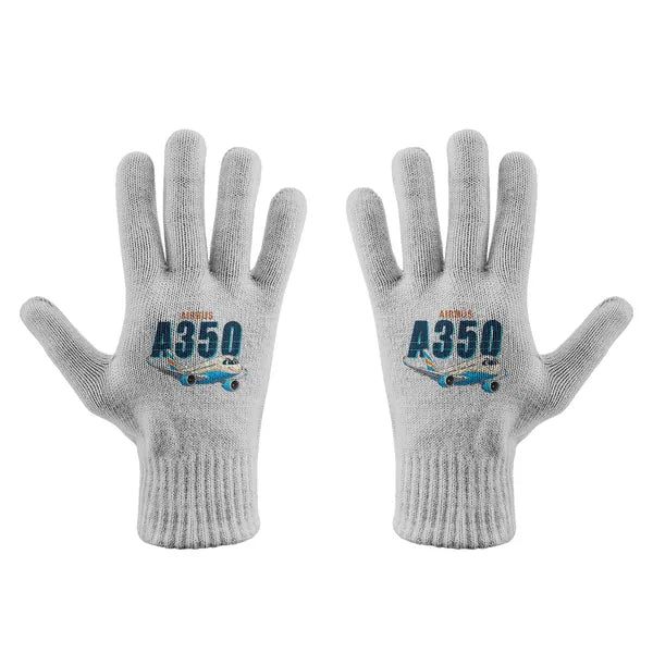 Airbus A350-900 - Gloves - Full - Cartoon - Light Gray
