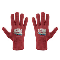 Thumbnail for Airbus A350-900 - Gloves - Full - Cartoon + Name - Red