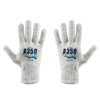Thumbnail for Airbus A350-900 - Gloves - Full - Cartoon + Name - White