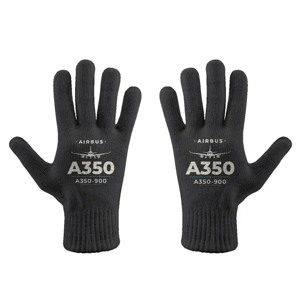 Airbus A350-900 - Gloves - Full - Heritage - Black