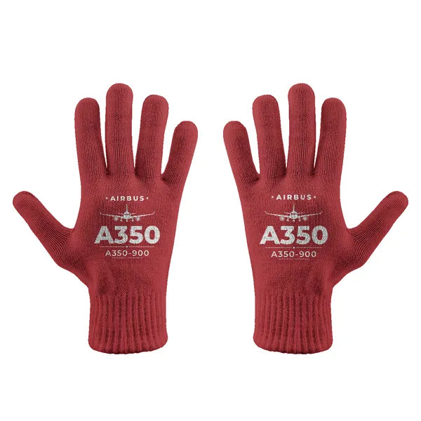 Airbus A350-900 - Gloves - Full - Heritage - Red