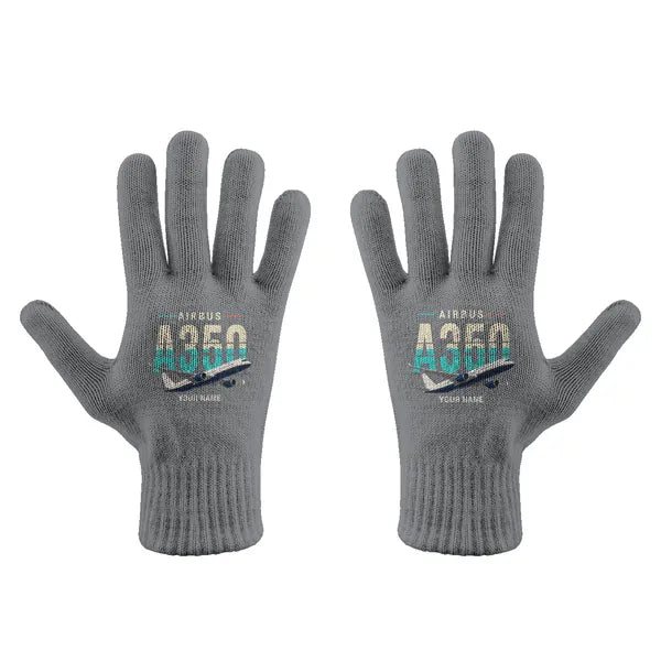 Airbus A350-900 - Gloves - Full - Original + Name - Gray