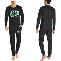 Thumbnail for Airbus A350-900 - Men Pajamas - Original Chest - Black