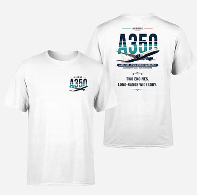 Airbus A350-900 - Original - Double-Side T-Shirt - White