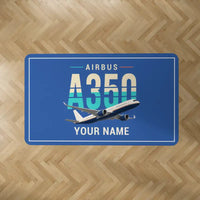 Thumbnail for Airbus A350-900 - Original + Name - Rectangle Carpet - Blue