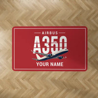 Thumbnail for Airbus A350-900 - Original + Name - Rectangle Carpet - Red