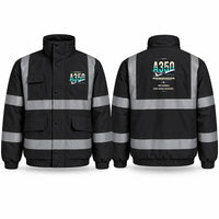 Thumbnail for Airbus A350-900 Reflective Winter Jackets - Original - Black