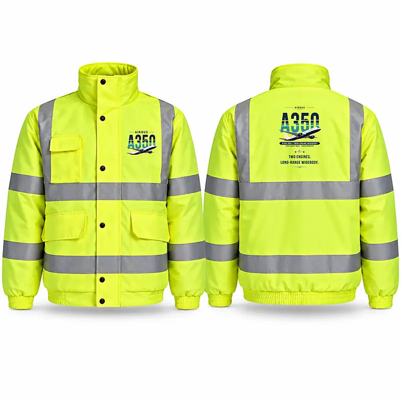Airbus A350-900 Reflective Winter Jackets - Original - Fluorescent Yellow