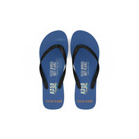 Thumbnail for Airbus A350-900 - Slippers - Flip Flops - Cartoon + Name - Blue