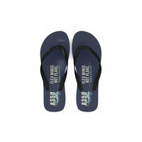 Thumbnail for Airbus A350-900 - Slippers - Flip Flops - Cartoon - Navy Blue