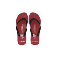 Thumbnail for Airbus A350-900 - Slippers - Flip Flops - Original + Name - Red