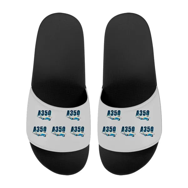 Airbus A350-900 - Slippers - Sport - Cartoon Pattern - Light Gray