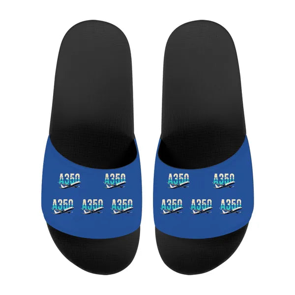 Airbus A350-900 - Slippers - Sport - Original Pattern - Blue