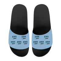 Thumbnail for Airbus A350-900 - Slippers - Sport - Original Pattern - Light Blue