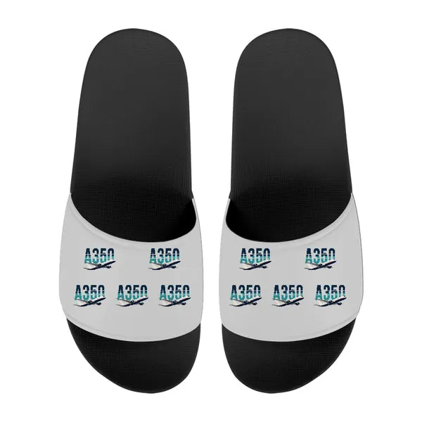 Airbus A350-900 - Slippers - Sport - Original Pattern - Light Gray
