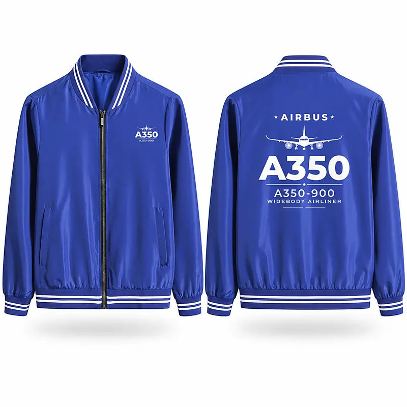 Airbus A350-900 Stylish Jackets - Baseball Collar - Heritage - Royal Blue