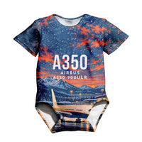 Thumbnail for Airbus A350-900ULR 3D All-Over Print Clothing - Baby Bodysuit - 3D