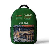 Thumbnail for Airbus A350-900ULR - 3D Backpack - Green + Name