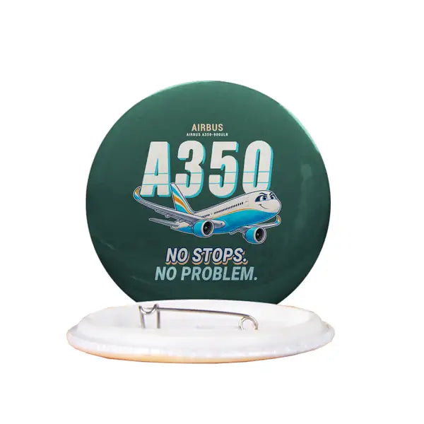 Airbus A350-900ULR - Cartoon - Pin - Dark Green
