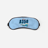 Thumbnail for Airbus A350-900ULR - Cartoon - Sleep Mask - Light Blue