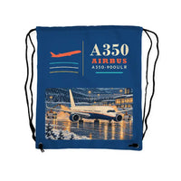 Thumbnail for Airbus A350-900ULR - Drawstring Bag - Classic - Blue