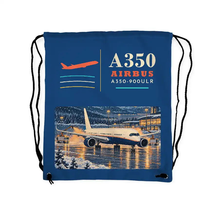 Airbus A350-900ULR - Drawstring Bag - Classic - Blue