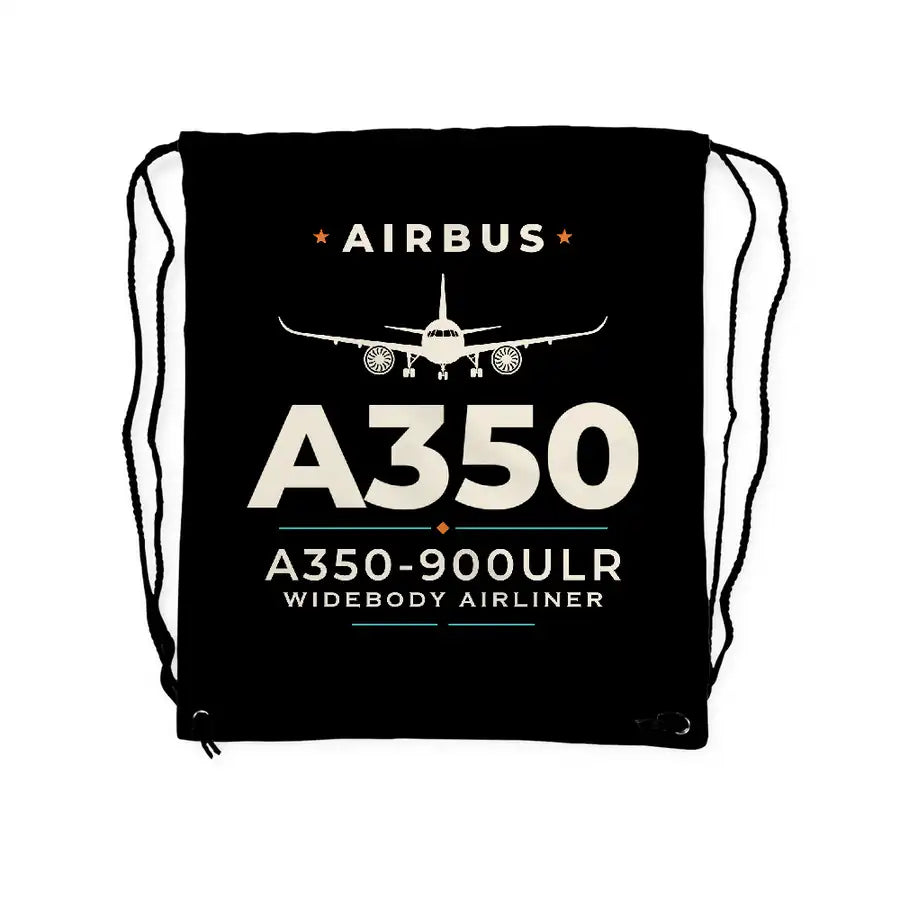 Airbus A350-900ULR - Drawstring Bag - Heritage - Black
