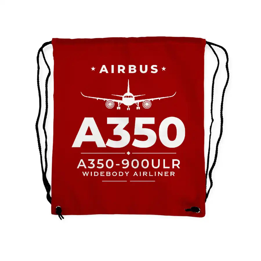 Airbus A350-900ULR - Drawstring Bag - Heritage - Red