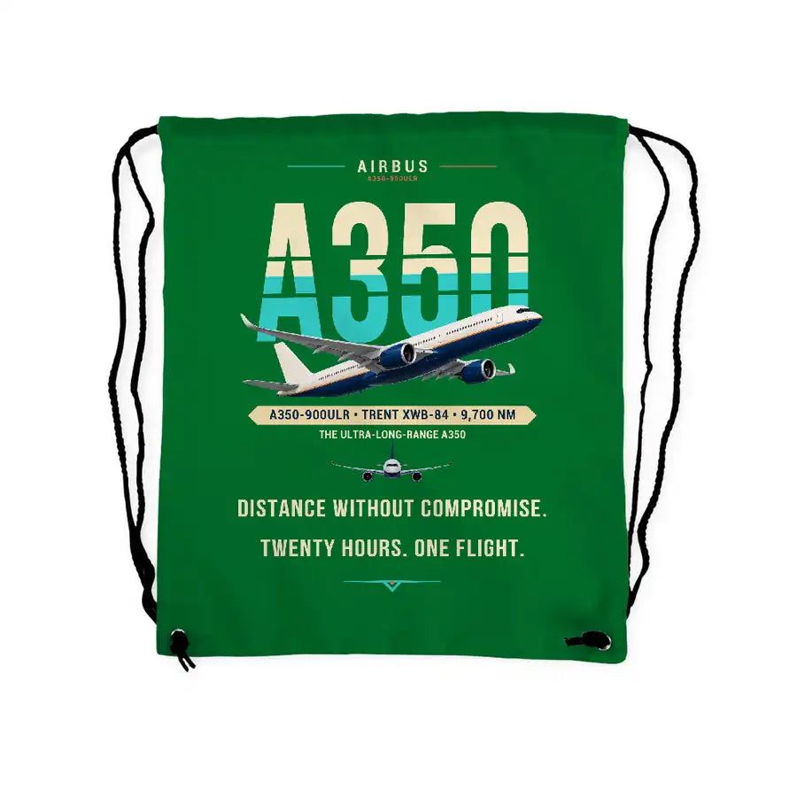 Airbus A350-900ULR - Drawstring Bag - Original - Green