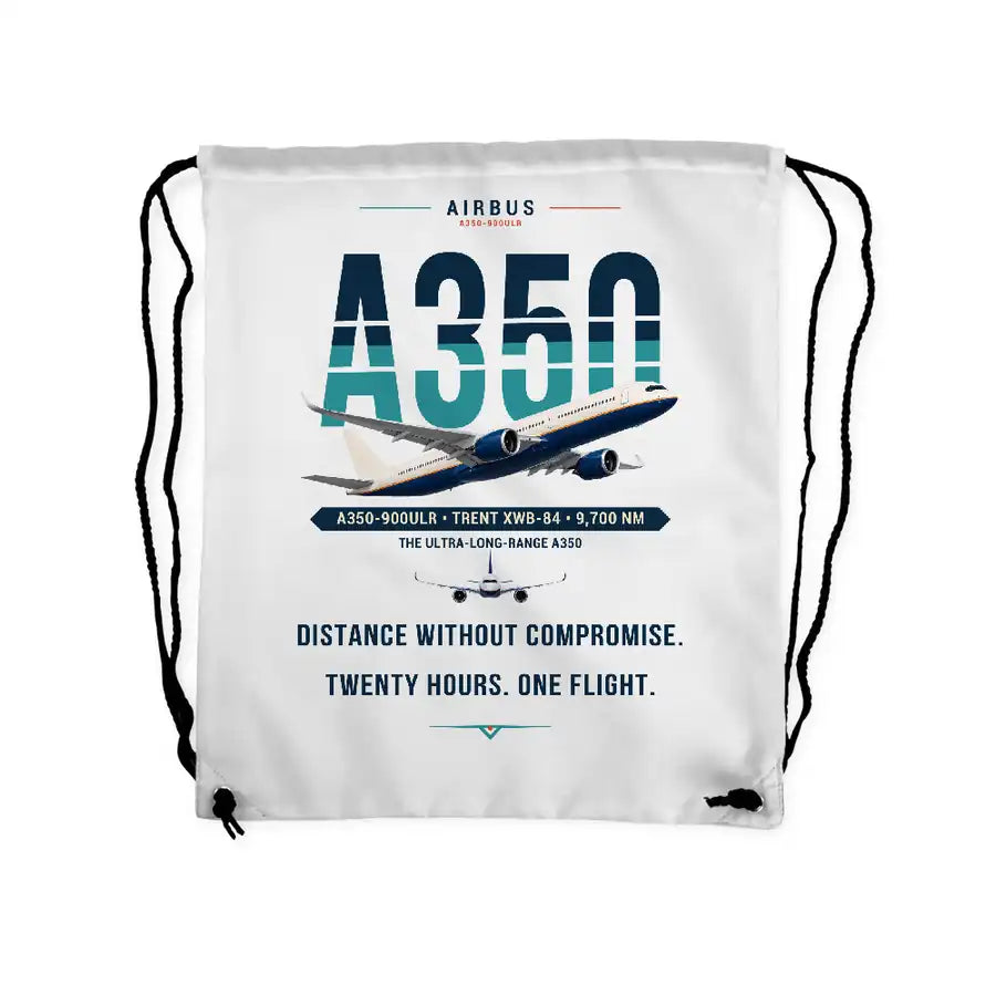 Airbus A350-900ULR - Drawstring Bag - Original - White