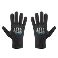 Thumbnail for Airbus A350-900ULR - Gloves - Full - Cartoon + Name - Black