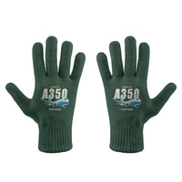 Thumbnail for Airbus A350-900ULR - Gloves - Full - Cartoon + Name - Dark Green