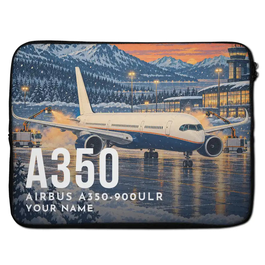 Airbus A350-900ULR - Laptop Sleeve + Name