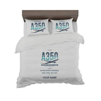 Thumbnail for Airbus A350-900ULR - Original + Name - Bedding Set - Light Gray