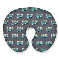 Thumbnail for Airbus A350-900ULR - Original Seamless - Travel Pillow - Grey