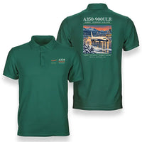 Thumbnail for Airbus A350-900ULR - Poster - Double-Side Polo - Green