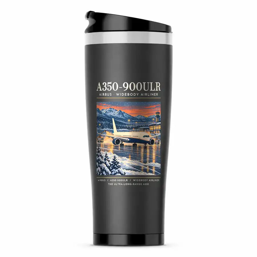 Airbus A350-900ULR - Poster - Stainless Steel (No Holder) - Gray