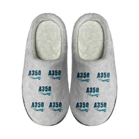 Thumbnail for Airbus A350-900ULR - Slippers - Cotton - Cartoon Pattern - Light Gray