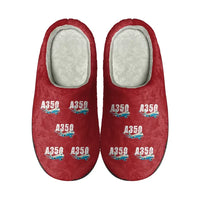 Thumbnail for Airbus A350-900ULR - Slippers - Cotton - Cartoon Pattern - Red