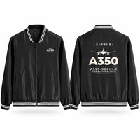 Thumbnail for Airbus A350-900ULR Stylish Jackets - Baseball Collar - Heritage - Black