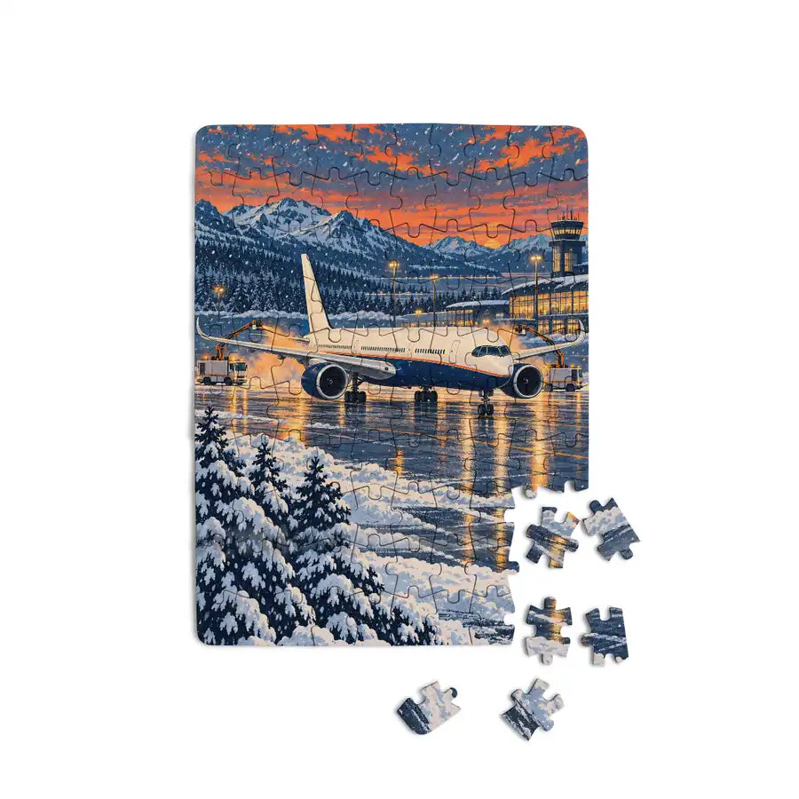 Airbus A350-900ULR - Vertical - Canvas Puzzle